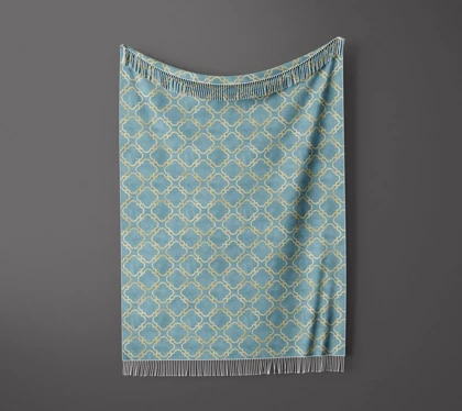 شال مبل ریش دار sofa shawl 218