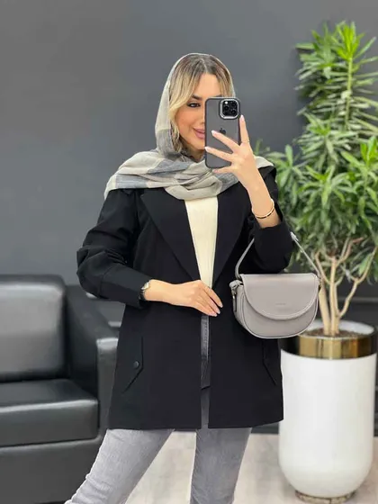مانتو لینن سرشانه ژیله