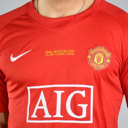 تیشرت فوتبالی پلیری منچستر یونایتد مدل Nike-Dri Fit-694 قرمز