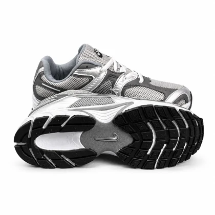 کفش کتانی مردانه رانینگ مدل نایکی V5 طوسی سفید Nike V5