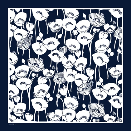 روسری ابریشم توییل گلباران