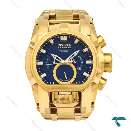 اینویکتا زئوس طلایی صفحه سرمه ای مردانه Invicta-6256-G