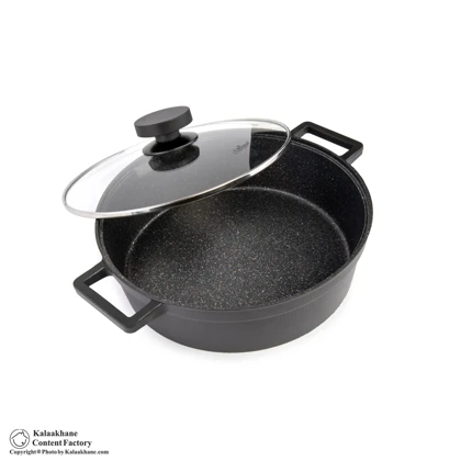 تابه گرانیت یونیک دو دسته مدل دیاموند سایز 28
