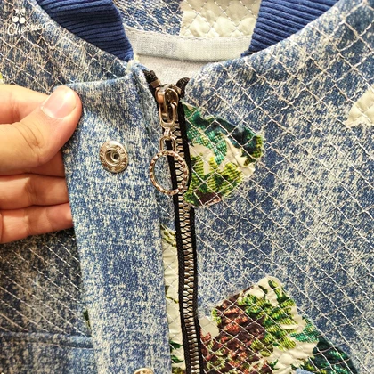 کت جین تکه دوزی زنانه کد 5