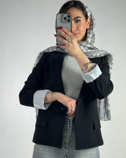 کت جیب پاکتی تک دکمه  کد 100170