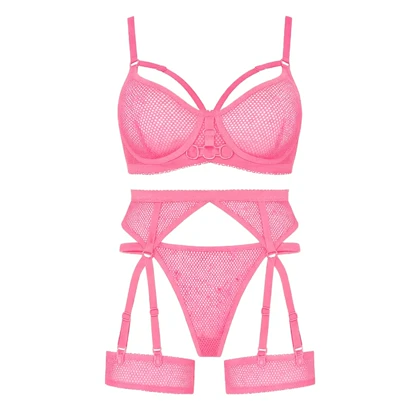 ست زنبوری فنردار صورتی الیزا کد 8025