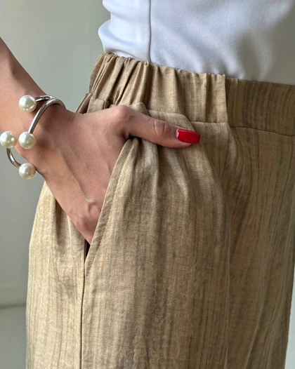 شلوار راه راه آبرنگی کد 200247