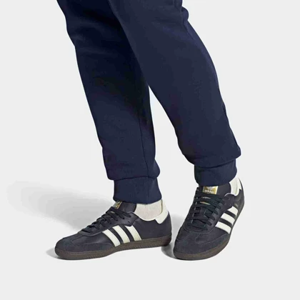 کفش کتانی سامبا سفید سرمه ای samba adidas کد 275977