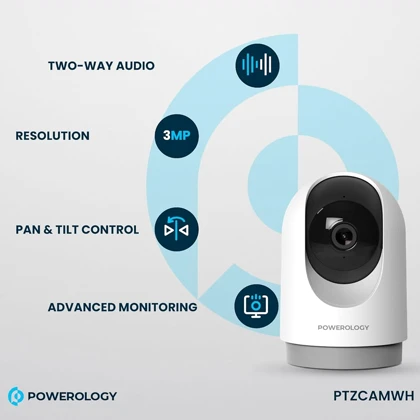 دوربین مداربسته تحت شبکه پاورولوژی Powerology مدل PTZCAMWH