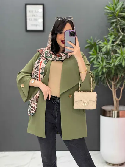 مانتو مازراتی آستین مثلثی