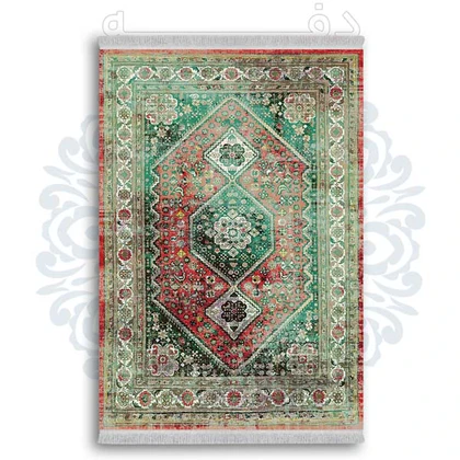 فرشینه از جنس پارچه هازان مخمل ترک طرح گلیم برند دفه کد DDGG 171