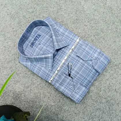 پیراهن طرحدار مردانه قواره ازاد ( قواره کلاسیک ) _ استین بلند