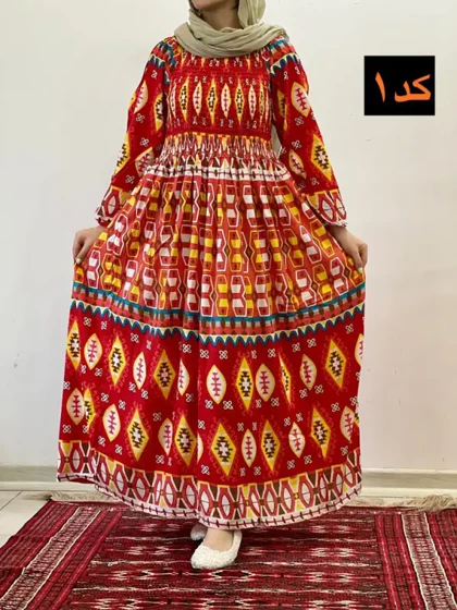 پیراهن ساحلی کریشه هندی آپتین T7596