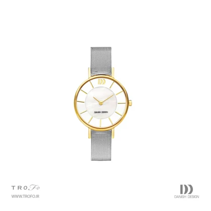 ساعت مچی عقربه ای زنانه دنیش دیزاین (Danish design) مدل IV65Q1167 Romo Mother of Pearl Two-Tone