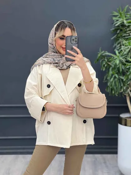 مانتو ژیله دکمه دار