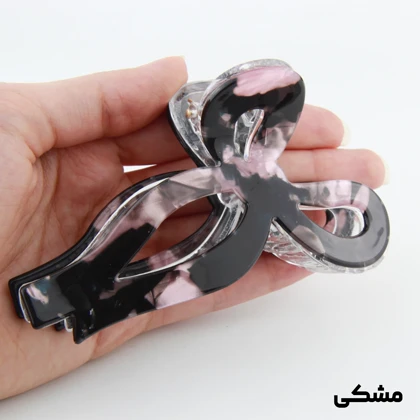 کلیپس دخترانه مدل پاپیونی خال‌خالی