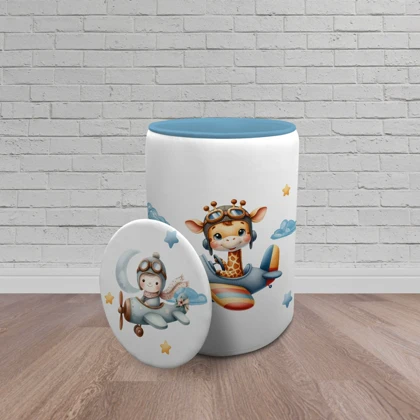 سبد اسباب بازی اتاق کودک برند مینوریا طرح پسرانه کد p-464