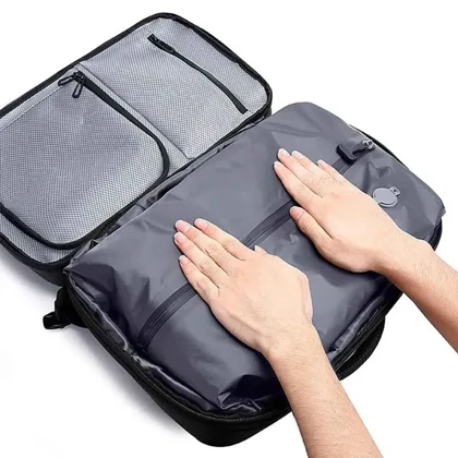 کوله پشتی بنج اورجینال مدل BANGE - BG3028 + پمپ وکیوم و قفل ضد سرقت