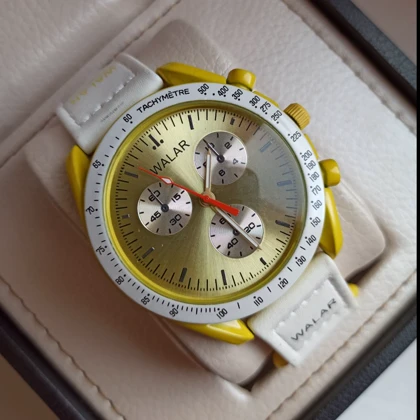 ساعت مچی اسپرت والار طرح امگا سواچ بند چسبی طرح ماموریت در خورشید