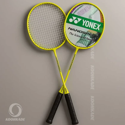 راکت بدمینتون یونکس کاور رنگی جفتی