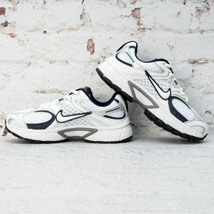 نایک وی فایو V5 سفید سرمه ای زنانه (Nike V5 White Blue Navy) کد 2351