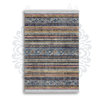 *جدید* فرشینه از جنس پارچه شانل مخمل ترک طرح فانتزی برند دفه کد 298