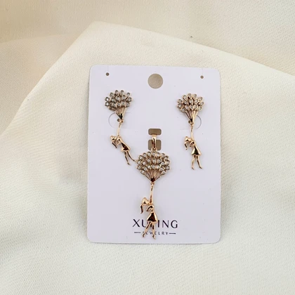 نیم ست دخترک بالون دار ژوپینگ بدون زنجیر