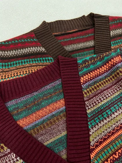 ژاکت بافت سنتی مدل 4 کد 5436