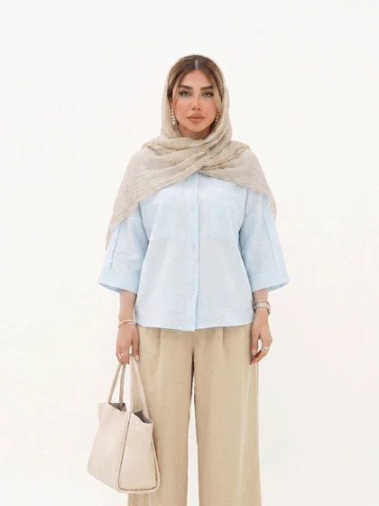 شومیز کادنزا دوجیب آستین پاگون دار