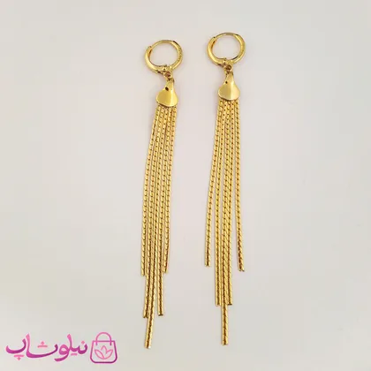 گوشواره زنانه ریشه ای آویز بلند ژوپینگ