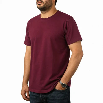 تیشرت آستین کوتاه ساده مردانه مدل 6518423