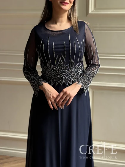 ماکسی سنگدوزی سایزبزرگ لاله