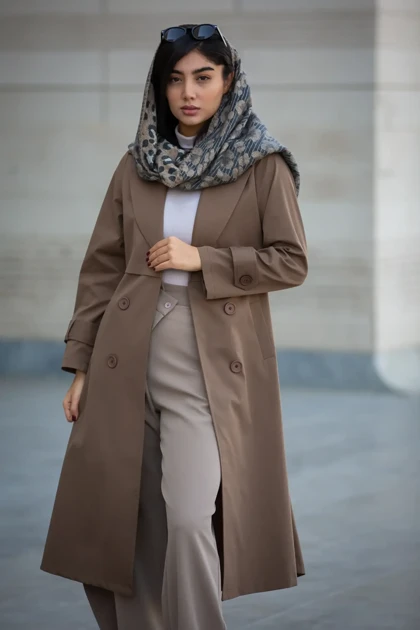 بارانی پارکا بلند sisi