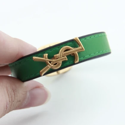 دستبند چرم زنانه طرح YSL