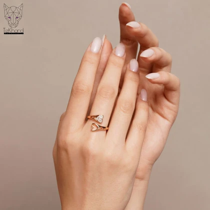 انگشتر آغوش عشق گلد ژوپینگ