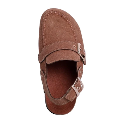 صندل زنانه جلو بسته استرادیواریوس_عسلی کد 3649