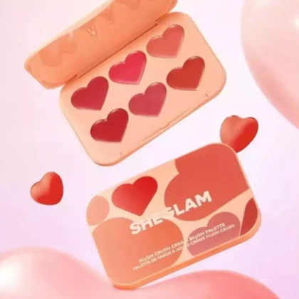 پالت رژگونه کرمی شیگلم SHEGLAM اصل مدل Flush Crush رنگ Cottage Core Garden