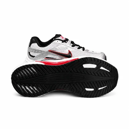 کفش کتانی زیره بست مردانه مدل رانینگ نایکی سفید طوسی NIKE