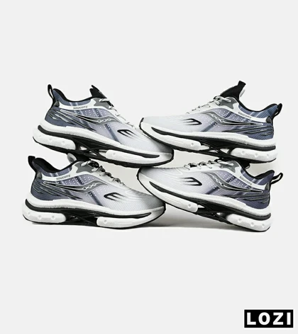 کفش کتانی سفید خاکستری Saucony Axon 3