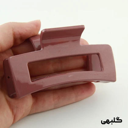 کلیپس دخترانه مدل مستطیل ساده دو رنگ