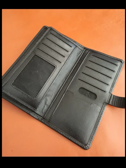 کیف پول دستی چرم طبیعی