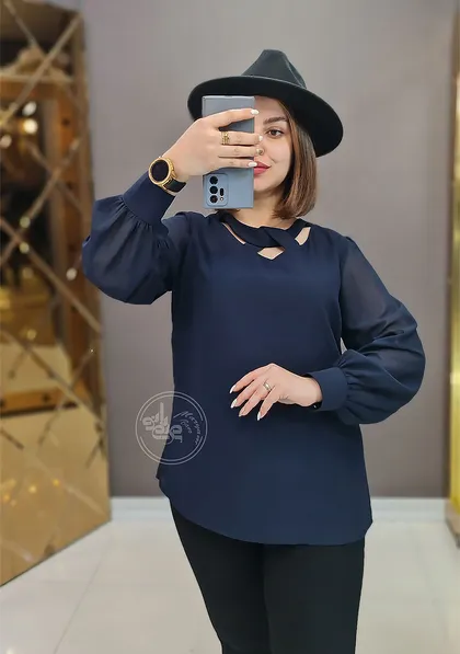 شومیز حریر ناربن