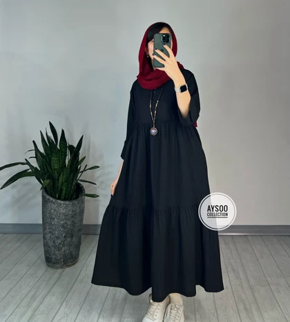 پیراهن مانتویی آهو