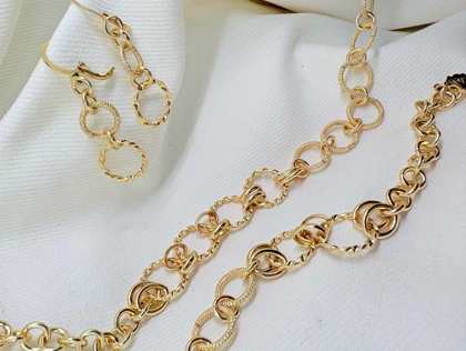 سرویس کامل برند شین مدل «حلقه‌های خورشید» | بافت شنی درخشان با گارانتی 1 ساله