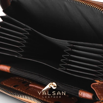 ست هدیه زنانه چرم یلسان مدل غزال کد 176-DLN-MRV