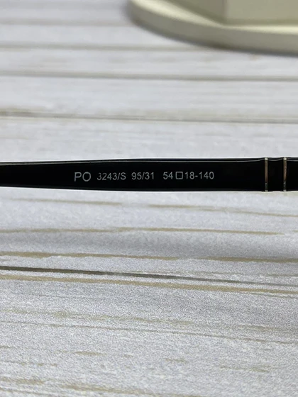 عینک آفتابی پرسول مدل PO3243/S فریم استات و کائوچو، عدسی شیشه‌ای UV400 با وضوح دید فوق‌العاده