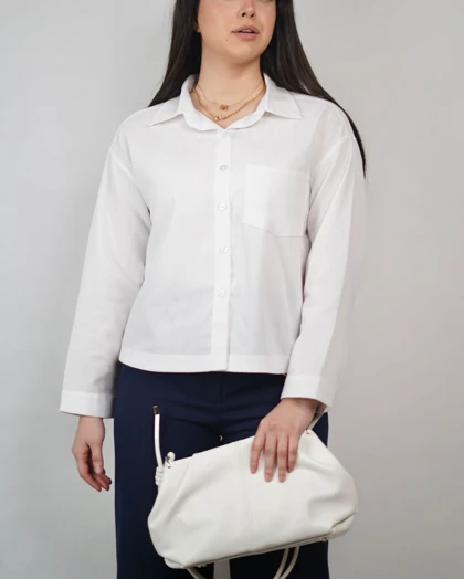 شومیز لینن کراپ(کد 229-1135)