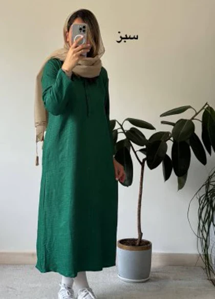 پیراهن مانتویی سلین