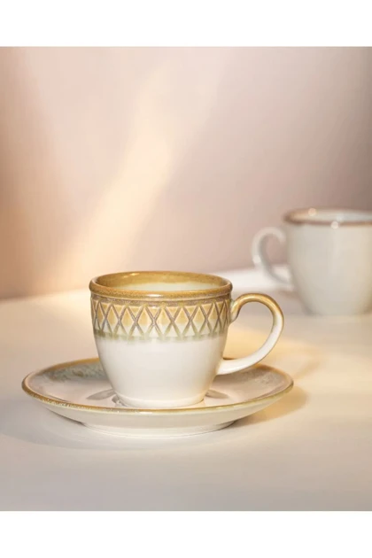 سرویس فنجان قهوه 6 نفره Madame Coco مدل Antique پرسلان