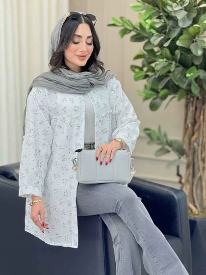 مانتو طرح دار گلنوش